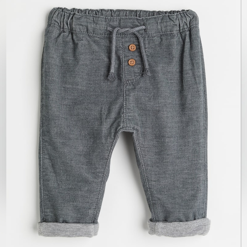 H&M Boys' Fully Lined Corduroy Pants